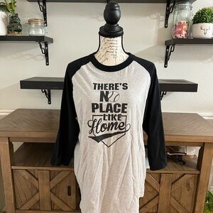 Sport-Tek Gray and Black Long Sleeve Tee